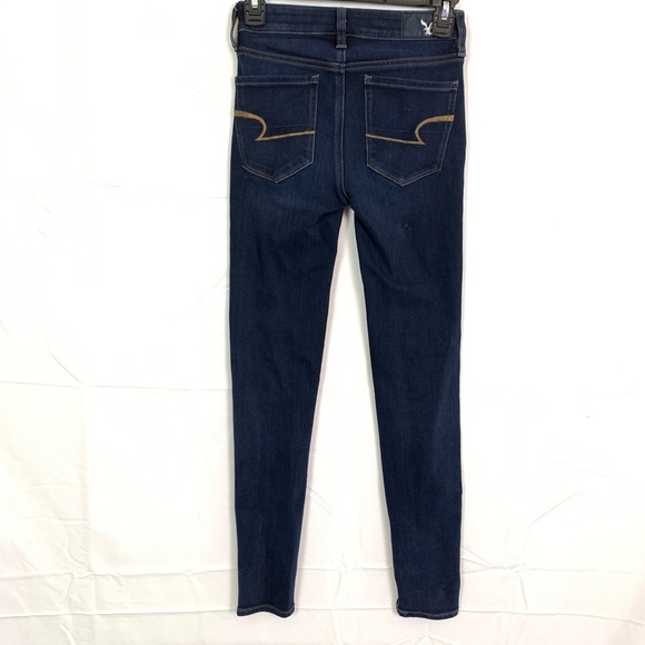 AMERICAN EAGLE HI-RISE JEGGING Skinny Jeans sz 00 - Picture 7 of 16